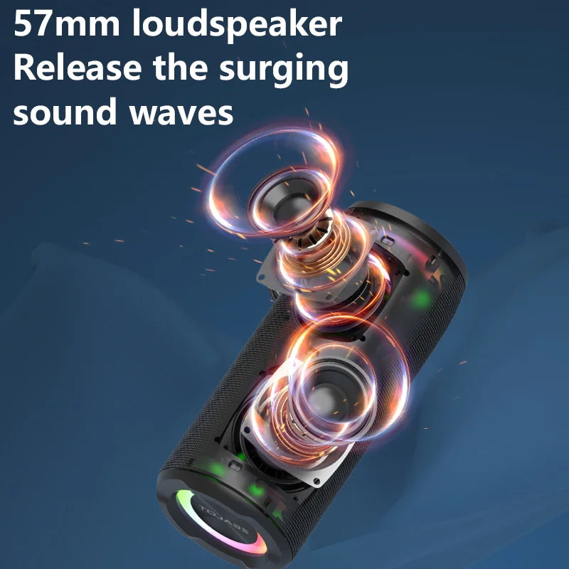 ZEALOT S51 Pro 40W Wireless Speakers, Outdoor Portable Subwoofer Speaker, Waterproof IPX 6, Dual Pairing,5200mAh Battery.